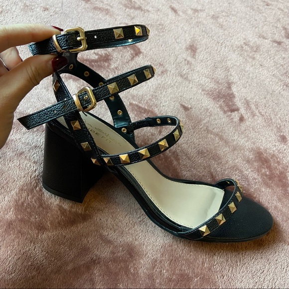 Miss Selfridge Black Studded Chunky Gladiator Sandals 8.5 - Picture 4 of 7